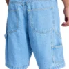 Baggy denim-carpenter-jeanshorts for menn