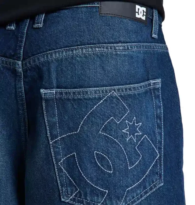 Baggy denimshorts for menn